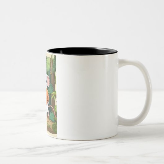 Tasse 2 Couleurs L'aventure de la souris curieuse dans la jungle (Droit)