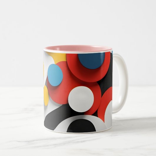 Tasse 2 Couleurs Layered Circular Composition (Devant droit)