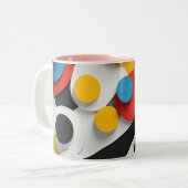 Tasse 2 Couleurs Layered Circular Composition (Devant gauche)