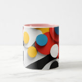 Tasse 2 Couleurs Layered Circular Composition (Centre)