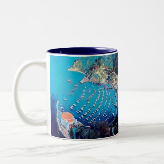 Tasse 2 Couleurs ldp PÈRE NOËL CATALINA Island - Californie - port (Gauche)