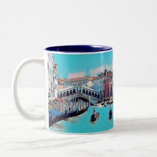 Tasse 2 Couleurs ldp VENISE - gondoles - rialto -