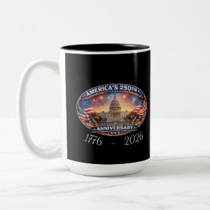 Tasse 2 Couleurs le 250e anniversaire de l'Amérique