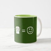 Tasse 2 Couleurs Le Backpacking Vous Rend Heureux (Devant droit)