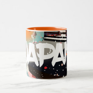 Tasse 2 Couleurs Le bâtiment du Japon met à l'affiche