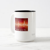 Tasse 2 Couleurs "Le battement va sur ....... (Devant gauche)