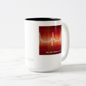 Tasse 2 Couleurs "Le battement va sur ....... (Devant droit)
