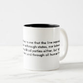Tasse 2 Couleurs Le bien et le mal (Devant droit)