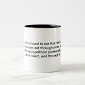 Tasse 2 Couleurs Le bien et le mal (Centre)