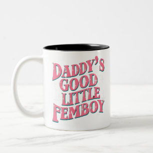 Tasse 2 Couleurs Le bon petit femboy de papa LGBT Gay Pride Femoby