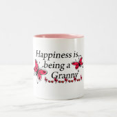 Tasse 2 Couleurs Le Bonheur, c'est être une grand-mère (Centre)
