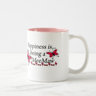 Tasse 2 Couleurs Le bonheur d'être un papillon MeeMaw