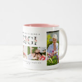 Tasse 2 Couleurs Le bonheur est d'être Gigi Blush Floral 4 Photo Mu (Devant droit)