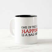 Tasse 2 Couleurs Le bonheur est mauvais dire de mémoire (Devant gauche)