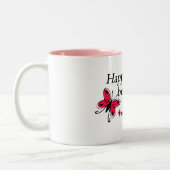 Tasse 2 Couleurs Le bonheur est un PAPILLON Mimi (Gauche)