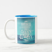 Tasse 2 Couleurs Le bonheur vient dans l'eau salée (Gauche)