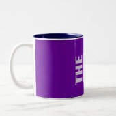 Tasse 2 Couleurs LE BOSS - texte gras - violet (Gauche)