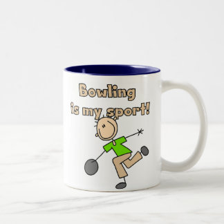 Tasse 2 Couleurs Le bowling est mon sport