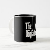 Tasse 2 Couleurs Le cadeau Dogfather Lover (Devant gauche)