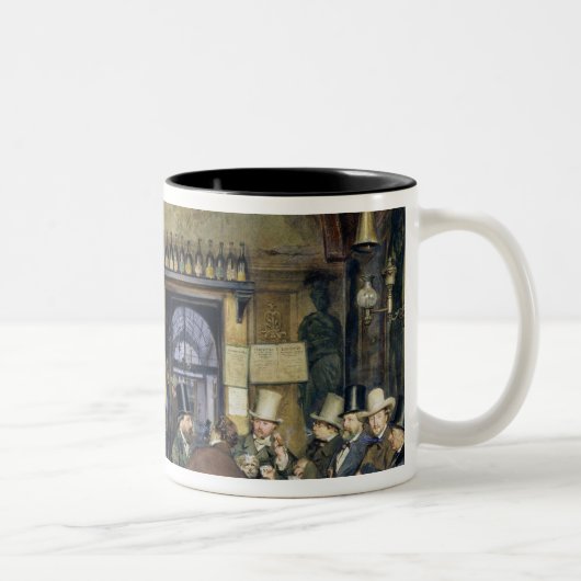 Tasse 2 Couleurs Le café à Rome, 1856 (Droit)