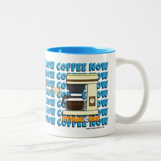 Tasse 2 Couleurs Le café attaquent maintenant (Droit)