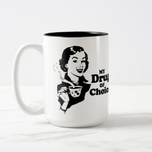 Tasse 2 Couleurs Le café est ma drogue de choix