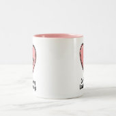 Tasse 2 Couleurs Le café est ma langue d'amour (Centre)