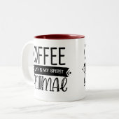 Tasse 2 Couleurs le café est mon esprit (Devant gauche)