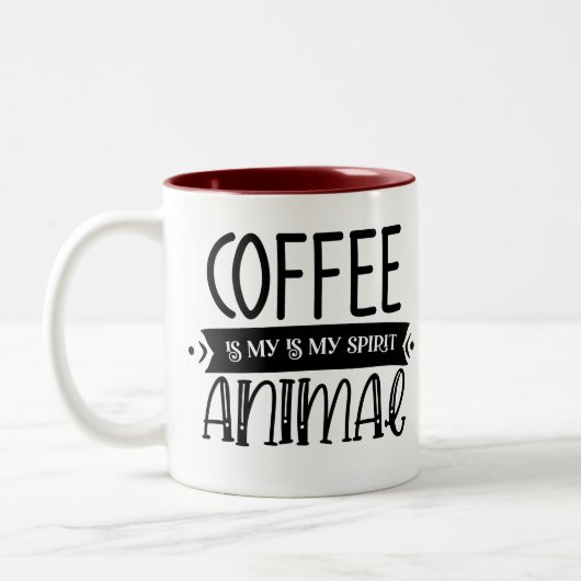 Tasse 2 Couleurs le café est mon esprit (Gauche)