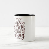 Tasse 2 Couleurs Le café me fait démarrer (Centre)