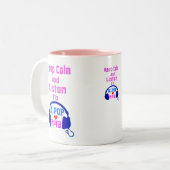 Tasse 2 Couleurs le calme de ♪♥Keep et écoute KPop Mug♥♫ à deux (Devant gauche)