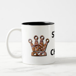 Tasse 2 Couleurs Le calme de séjour mange du chocolat