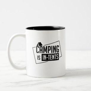 Tasse 2 Couleurs Le Camping Est Dans Les Tentes