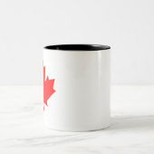 Tasse 2 Couleurs Le Canada - feuille d'érable (Centre)