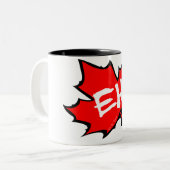 Tasse 2 Couleurs Le Canada hein (Devant gauche)