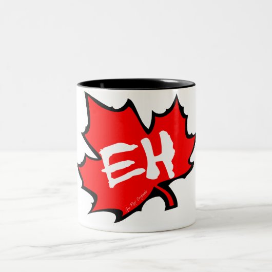 Tasse 2 Couleurs Le Canada hein (Centre)