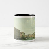 Tasse 2 Couleurs Le canal grand du pont de Rialto (Centre)