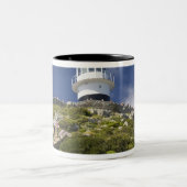 Tasse 2 Couleurs Le Cap, Afrique du Sud. Un phare sur (Centre)