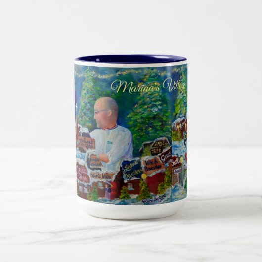 Tasse 2 Couleurs Le capitaine Cook un (Centre)