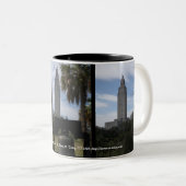 Tasse 2 Couleurs Le capitol d'état de la Louisiane (Devant droit)
