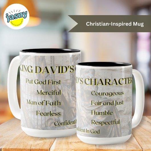 Tasse 2 Couleurs Le Caractère Du Roi David