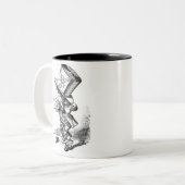 Tasse 2 Couleurs Le chapelier fou (Devant gauche)