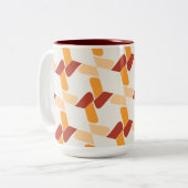 Tasse 2 Couleurs Le charme moderne Abstrait (Devant gauche)