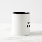 Tasse 2 Couleurs Le chat de Schrodingers est claustrophobe (Centre)