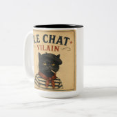 TASSE 2 COULEURS LE CHAT MÉCHANT (Devant gauche)