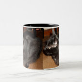 TASSE 2 COULEURS LE CHAT NOIR (Centre)