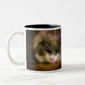 Tasse 2 Couleurs Le chat triste de lundi lundi (Gauche)