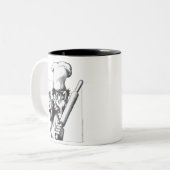 Tasse 2 Couleurs Le chef fou (Devant gauche)