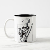 Tasse 2 Couleurs Le chef fou (Gauche)