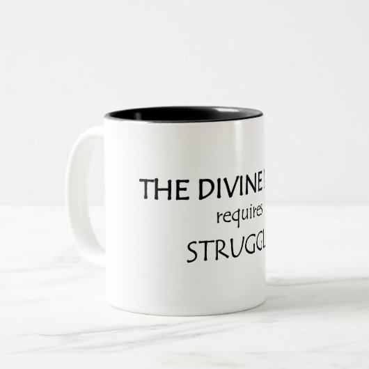 Tasse 2 Couleurs Le Chemin Divin Nécessite Une Lutte (Devant gauche)